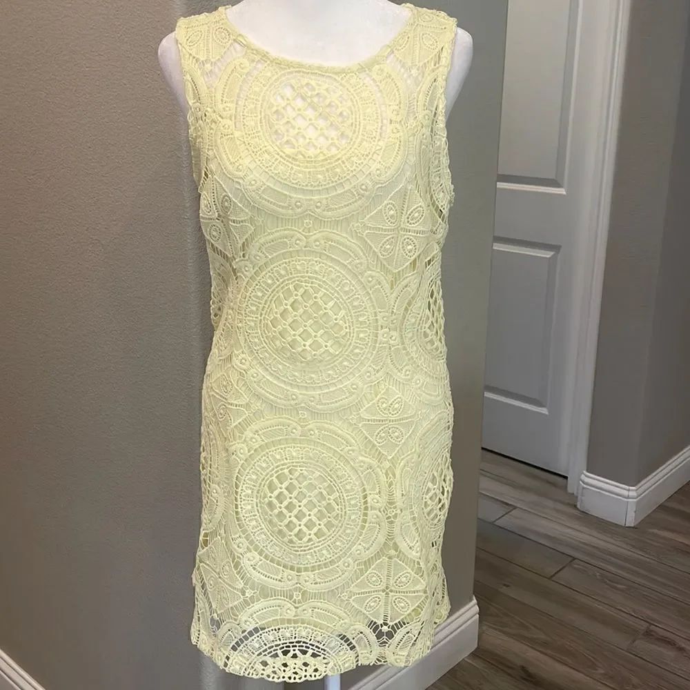 Forever 21 Mini Lace Woman’s Yellow Dress